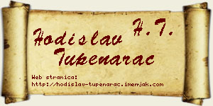 Hodislav Tupenarac vizit kartica